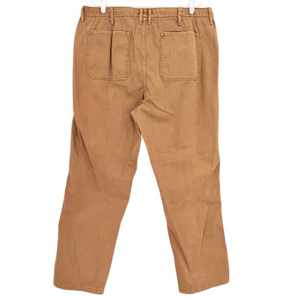 Arizona Jean Co. Men's Loose Fit/Leg  Flex Plymouth Brown Casual Pants 38x32 NWT - Picture 2 of 11